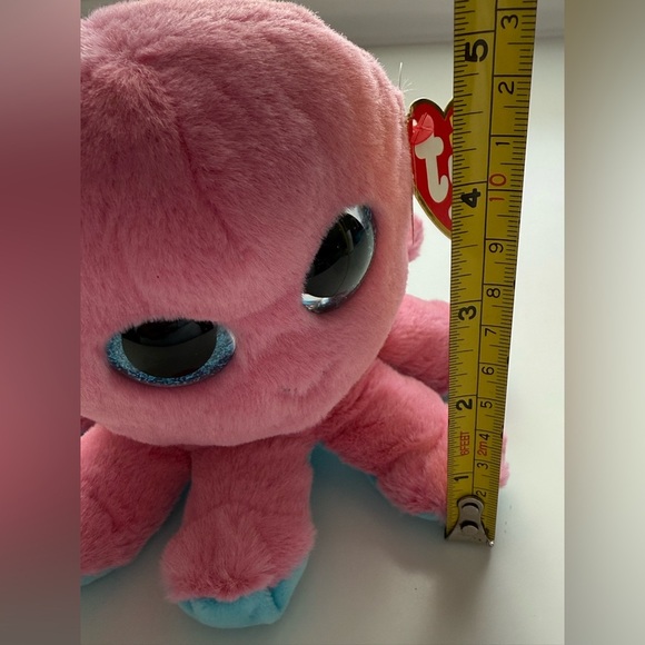 Ty Pink and Blue Octopus Plush - Sheldon - Picture 7 of 9